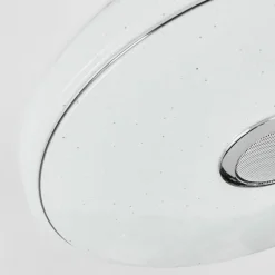 hofstein Cham Plafonnier LED Blanc, 1 lumière, Télécommandes, Changeur de couleurs