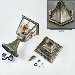 Luminaires Rustiques-hofstein Chatelain Borne lumineuse, Eclairage de chemin Or, Noir, 1 lumière