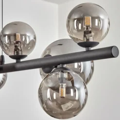 hofstein Chehalis Boule lumineuse, Suspension Fumé, 10 lumières