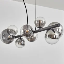hofstein Chehalis Boule lumineuse, Suspension Clair, Fumé, 8 lumières