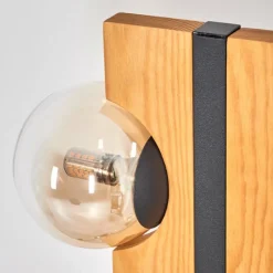 hofstein Chehalis Boule lumineuse, Lampadaire Écru, Noir, 6 lumières