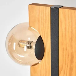 Suspension Verre Fumé-hofstein Chehalis Boule lumineuse, Lampadaire Écru, Noir, 6 lumières