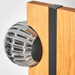 hofstein Chehalis Boule lumineuse, Lampadaire Écru, Noir, 6 lumières