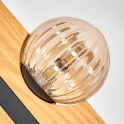 hofstein Chehalis Boule lumineuse, Lampadaire Écru, Noir, 6 lumières