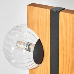 hofstein Chehalis Boule lumineuse, Lampadaire Écru, Noir, 6 lumières