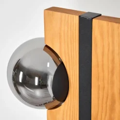 hofstein Chehalis Boule lumineuse, Lampadaire Écru, Noir, 6 lumières