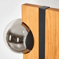 hofstein Chehalis Boule lumineuse, Lampadaire Écru, Noir, 6 lumières