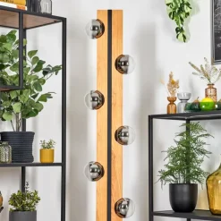 hofstein Chehalis Boule lumineuse, Lampadaire Écru, Noir, 6 lumières