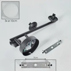 hofstein Chehalis Boule lumineuse, Applique murale Blanc, 3 lumières