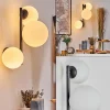 hofstein Chehalis Boule lumineuse, Applique murale Blanc, 3 lumières