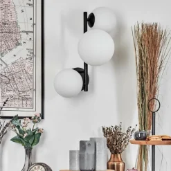 hofstein Chehalis Boule lumineuse, Applique murale Blanc, 3 lumières