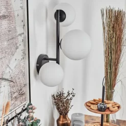 hofstein Chehalis Boule lumineuse, Applique murale Blanc, 3 lumières