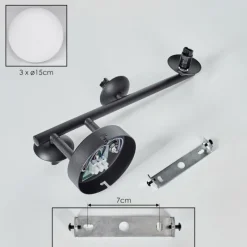 hofstein Chehalis Boule lumineuse, Applique murale Blanc, 3 lumières