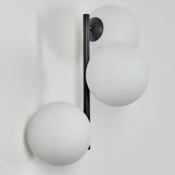 hofstein Chehalis Boule lumineuse, Applique murale Blanc, 3 lumières