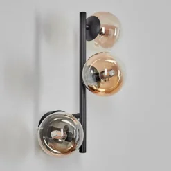 hofstein Chehalis Boule lumineuse, Applique murale Ambre, Clair, 3 lumières
