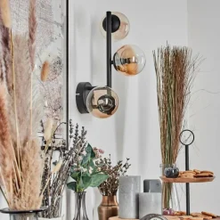 hofstein Chehalis Boule lumineuse, Applique murale Ambre, Clair, 3 lumières