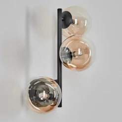 hofstein Chehalis Boule lumineuse, Applique murale Ambre, Clair, 3 lumières