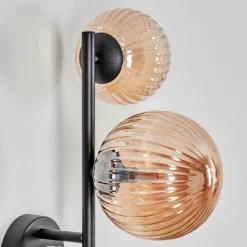hofstein Chehalis Boule lumineuse, Applique murale Ambre, 3 lumières