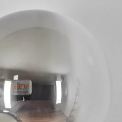 hofstein Chehalis Boule lumineuse, Applique murale 23 cm Chrome, Clair, Fumé, 3 lumières