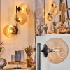 Lampes Vintages & Rétros-hofstein Chehalis Boule lumineuse, Applique murale Ambre, 3 lumières