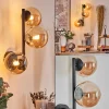 hofstein Chehalis Boule lumineuse, Applique murale Ambre, 3 lumières