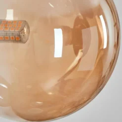 hofstein Chehalis Boule lumineuse, Applique murale Ambre, 3 lumières