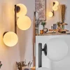 hofstein Chehalis Boule lumineuse, Applique murale 28 cm Blanc, 3 lumières