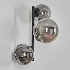 hofstein Chehalis Boule lumineuse, Applique murale 23 cm Fumé, 3 lumières