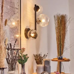 hofstein Chehalis Boule lumineuse 23 cm Clair, 3 lumières