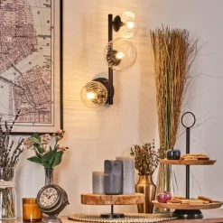 hofstein Chehalis Boule lumineuse 23 cm Clair, 3 lumières