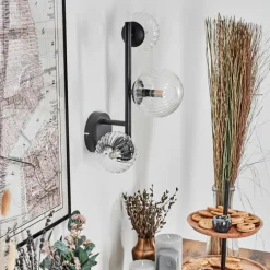 hofstein Chehalis Boule lumineuse 23 cm Clair, 3 lumières