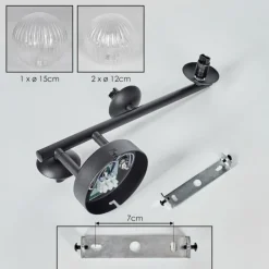 hofstein Chehalis Boule lumineuse 36.5 cm Clair, 3 lumières