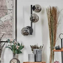 hofstein Chehalis Boule lumineuse Fumé, 3 lumières