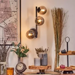 hofstein Chehalis Boule lumineuse Fumé, 3 lumières