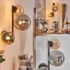 hofstein Chehalis Boule lumineuse, Applique murale Ambre, Fumé, 3 lumières