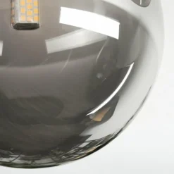 hofstein Chehalis Boule lumineuse, Applique murale Fumé, 3 lumières