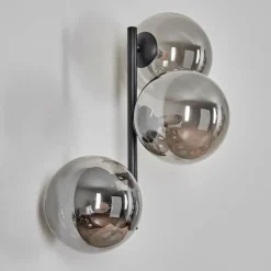 hofstein Chehalis Boule lumineuse, Applique murale Fumé, 3 lumières