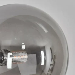 hofstein Chehalis Boule lumineuse, Applique murale Ambre, Fumé, 3 lumières