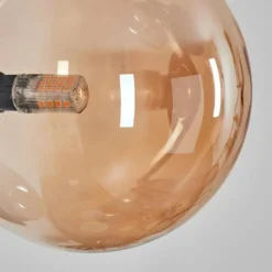 hofstein Chehalis Boule lumineuse, Applique murale Ambre, 3 lumières