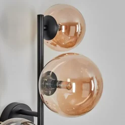 hofstein Chehalis Boule lumineuse, Applique murale Ambre, 3 lumières