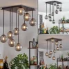 hofstein Chehalis Plafonnier, Boule lumineuse Fumé, 9 lumières