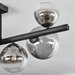 hofstein Chehalis Plafonnier, Boule lumineuse Clair, Fumé, 8 lumières