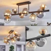 hofstein Chehalis Plafonnier, Boule lumineuse Ambre, Clair, Fumé, 8 lumières