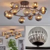 hofstein Chehalis Plafonnier, Boule lumineuse 76 cm Fumé, 12 lumières