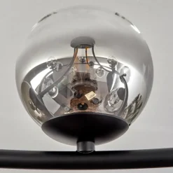 hofstein Chehalis Plafonnier, Boule lumineuse 76 cm Ambre, Clair, Fumé, 12 lumières