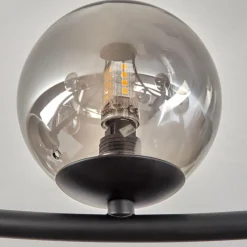 hofstein Chehalis Plafonnier, Boule lumineuse Fumé, 12 lumières