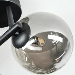 hofstein Chehalis Plafonnier, Boule lumineuse Fumé, 3 lumières