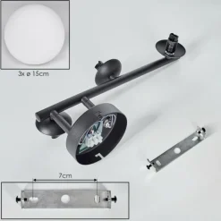 hofstein Chehalis Plafonnier, Boule lumineuse Blanc, 3 lumières