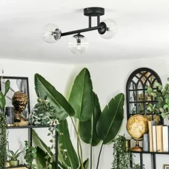 hofstein Chehalis Plafonnier, Boule lumineuse Clair, 3 lumières