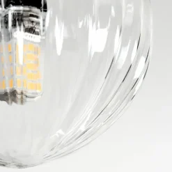 hofstein Chehalis Plafonnier, Boule lumineuse Clair, 3 lumières